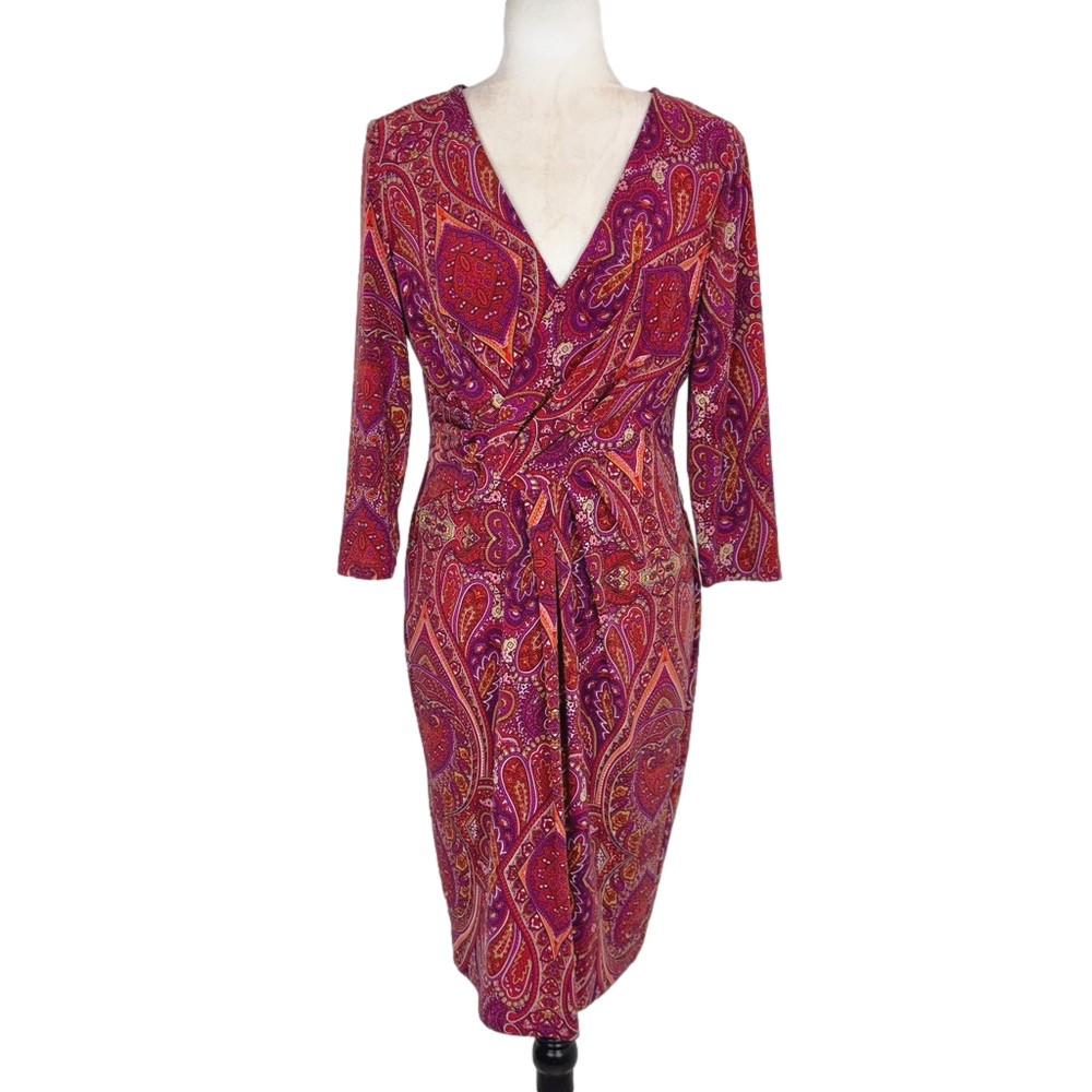 Jones New York paisley dress, NWT